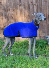 Polo Neck Coat, Cobalt Blue