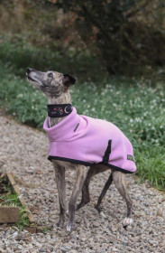 Polo Neck Coat, Pale Heather