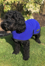 Polo Neck Coat, Cobalt Blue